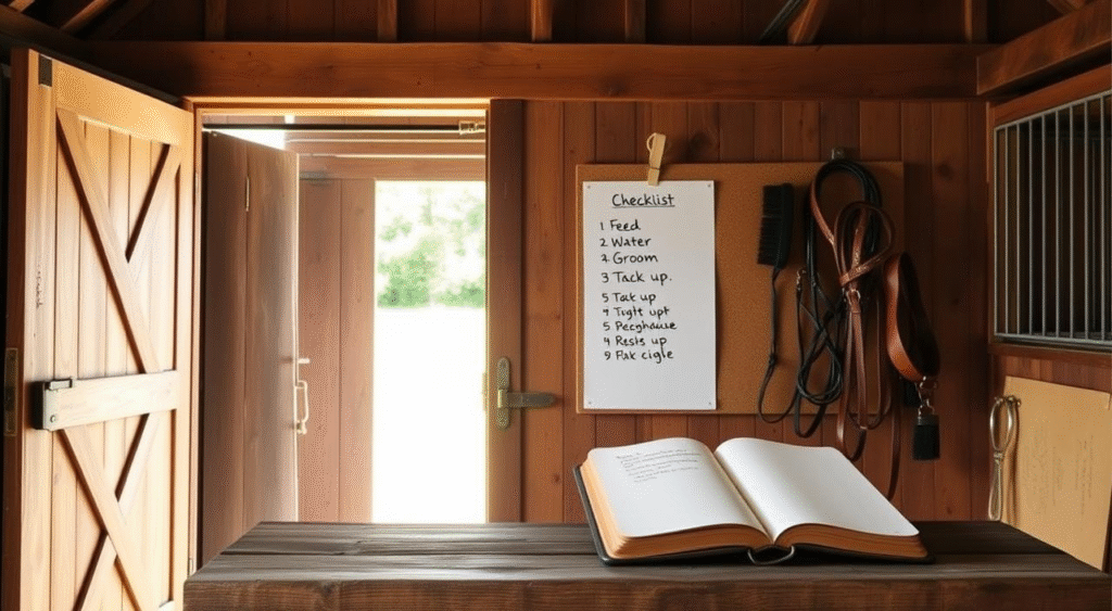 quick barn reset checklist