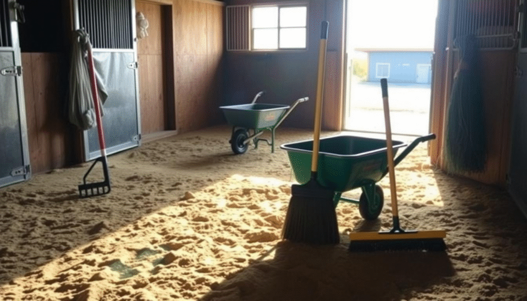 Efficient Stall Cleaning Patterns