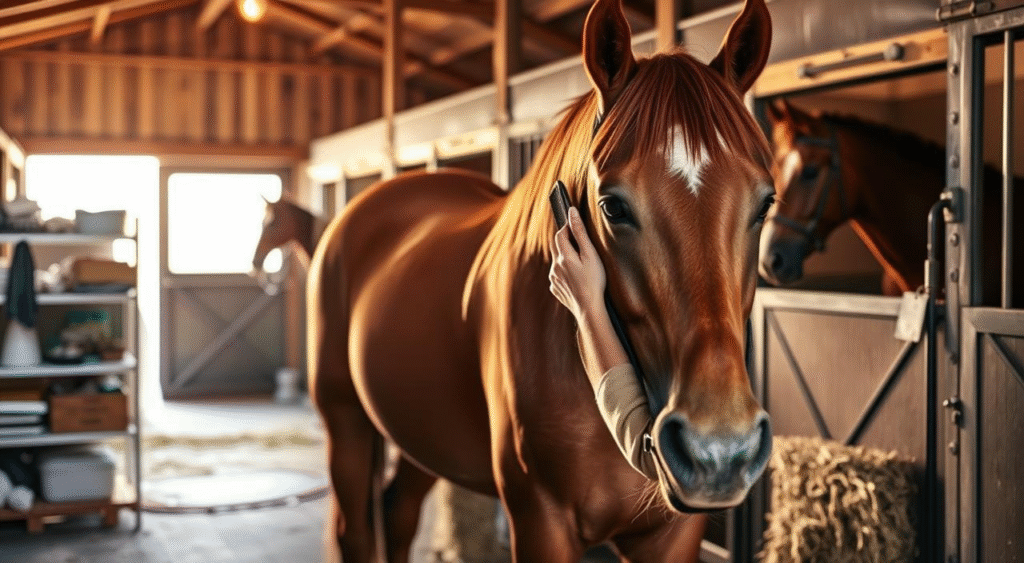 daily horse grooming routine